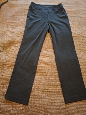 Style & Co. Black Straight-Leg Pants